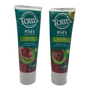 Tom's of Maine Kids Fluoride Toothpaste 5oz 2pk - Watermelon & Strawberry